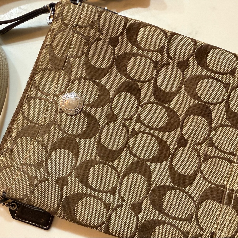 Coach Brown Signature Crossbody Bag